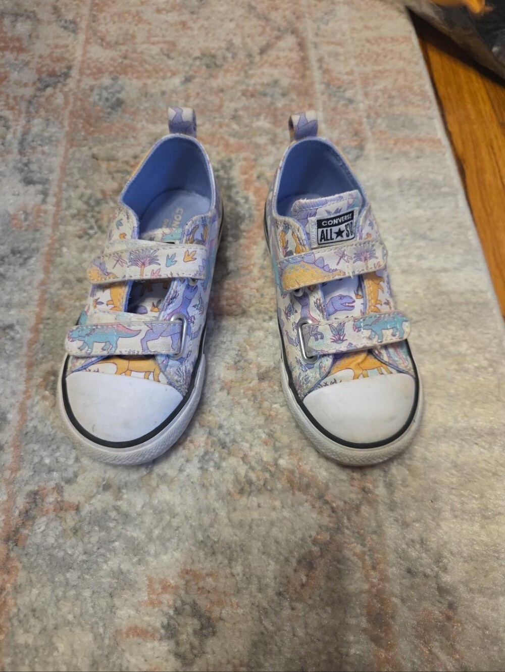 Converse All Star Easy-On Dino Print Sneakers Toddler Size 10